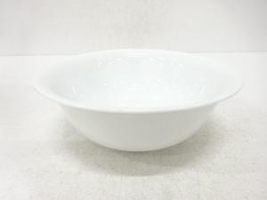 作家物　白磁　牡丹文　鉢(保護箱付)